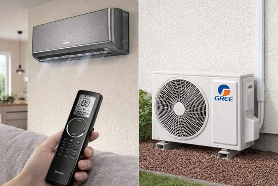 Siltumsūknis GREE Airy Black 3.5/3.8kW, -25°C