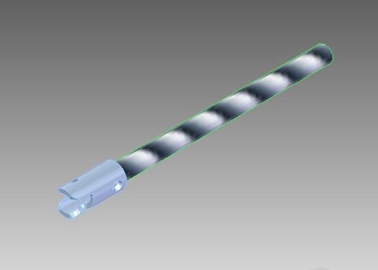 Vītņots stienis PV50b tīrīšanai, L = 166 mm